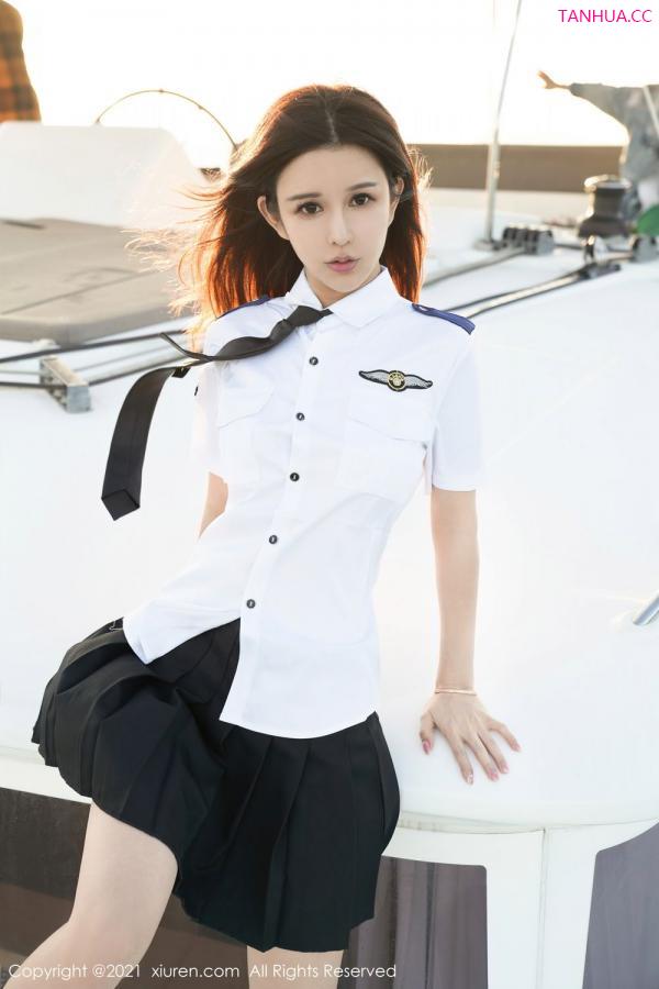 萌汉药baby  萌汉药与张雨萌 海上游艇制服系列第42张图片